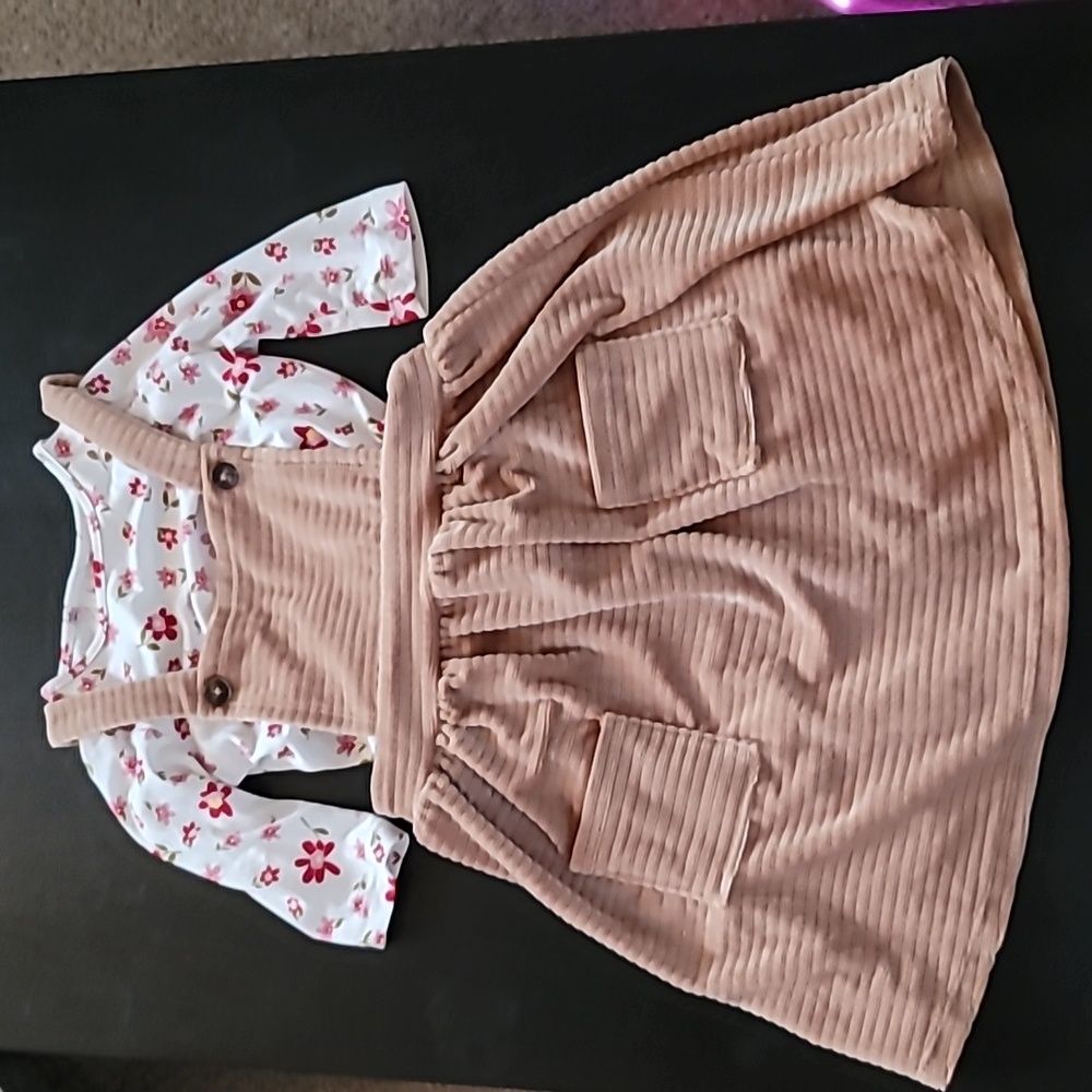 Heart and Arrow overall dress sz 2T